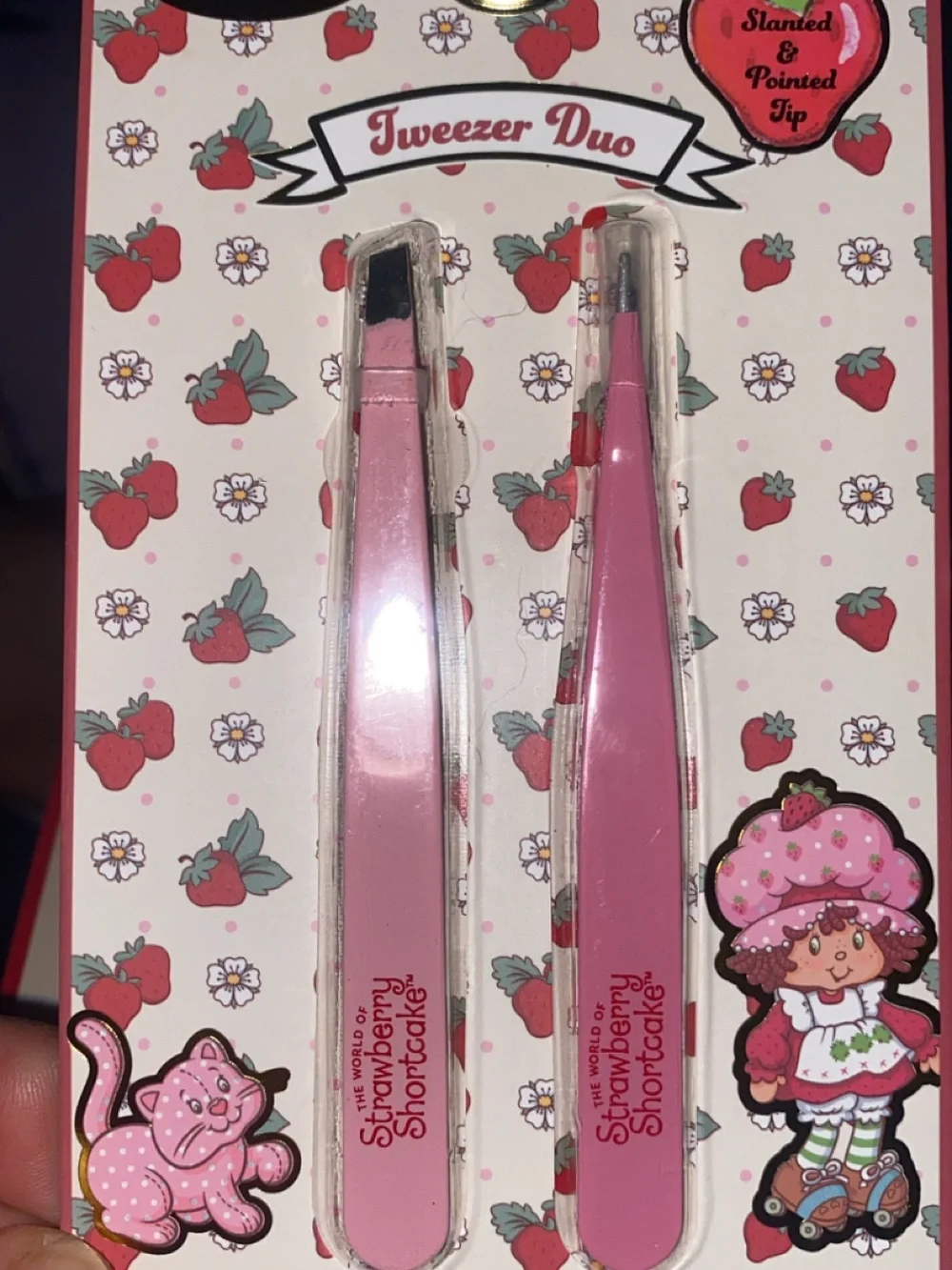 Pink Tweezers Duo -  Strawberry Shortcake Accessory